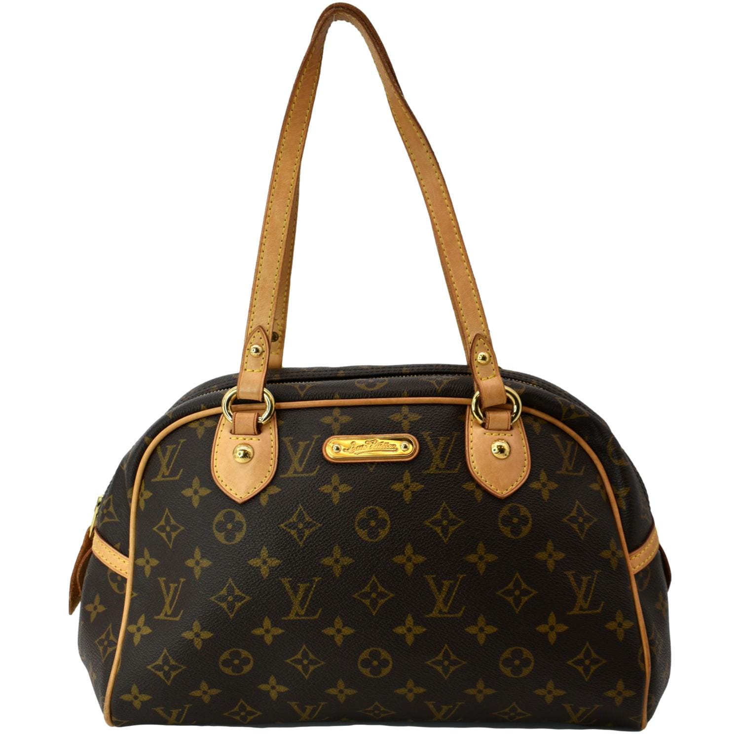 LOUIS VUITTON Montorgueil PM Monogram Canvas Shoulder Bag Brown