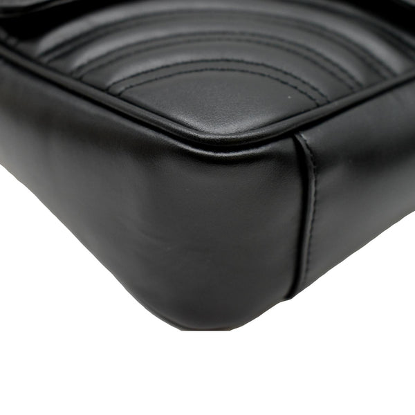 Gucci GG Marmont Small Matelasse Chevron Leather Bag - Bottom Right