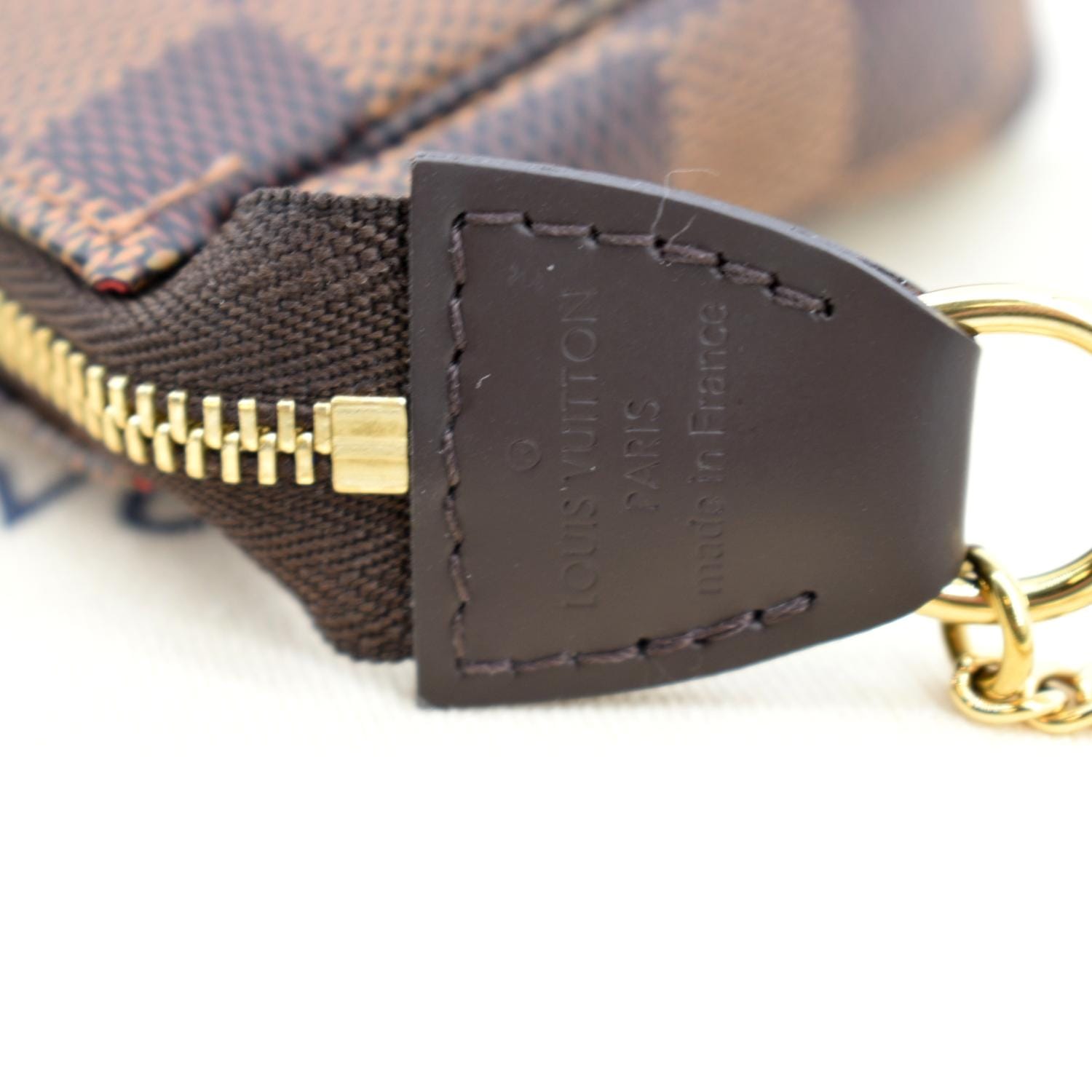 Louis Vuitton Accessories Pochette Mini Chain Strap Damier Ébène