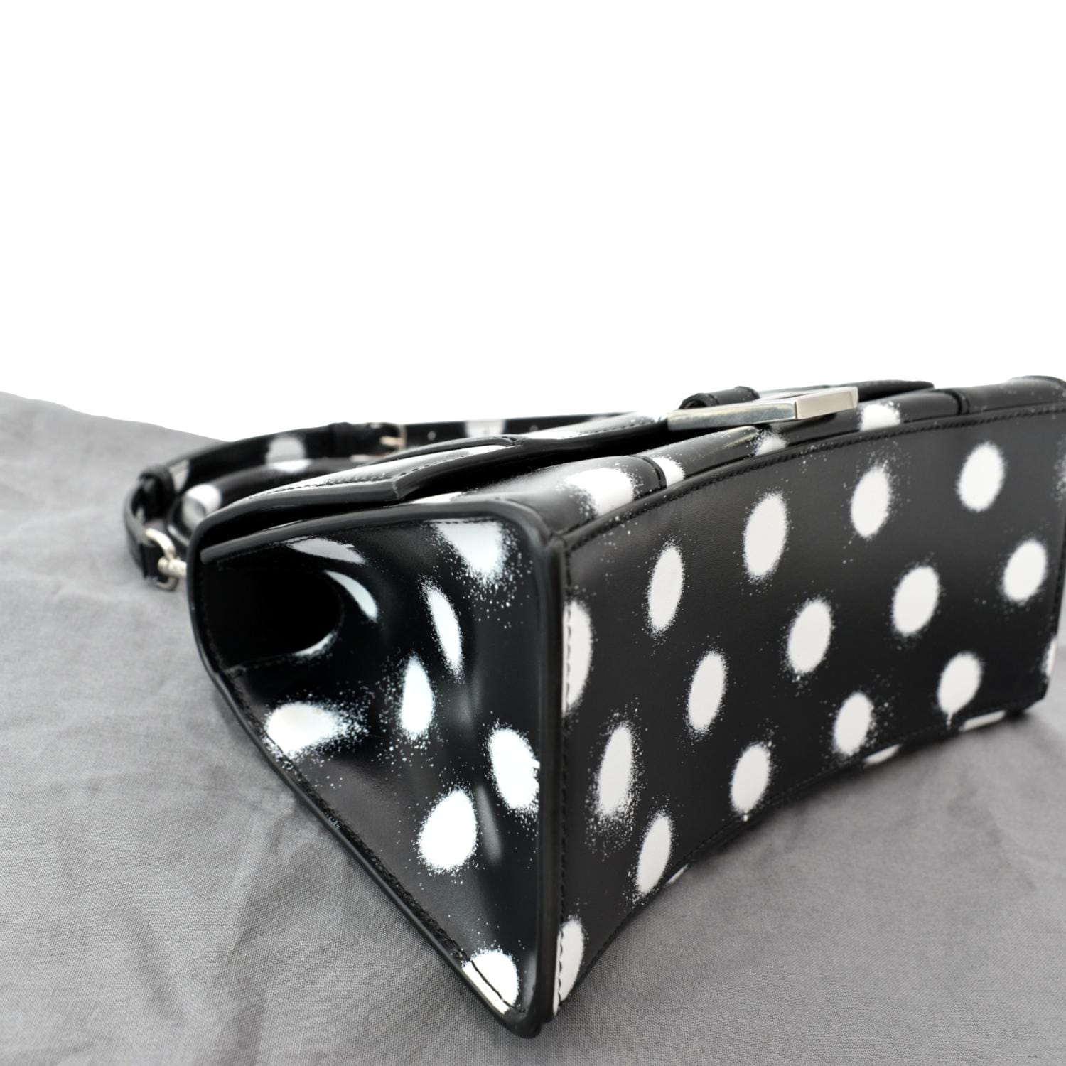 Polka Dot Designer Tote Bag Leather Handbag Large Capacity Womens