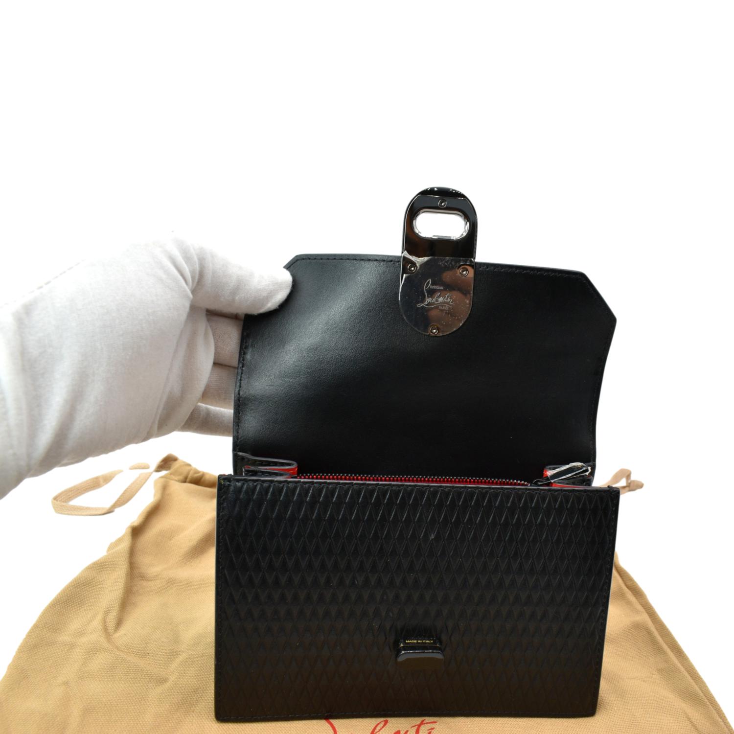 Christian Louboutin Elisa Black Leather shoulder bag 8.7x5.9"