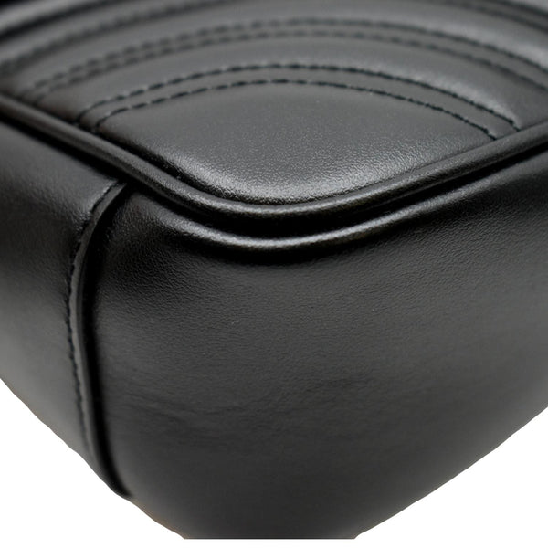 Gucci GG Marmont Small Matelasse Chevron Leather Bag - Bottom Left