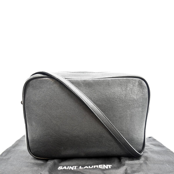 YVES SAINT LAURENT Leather Camera Crossbody Bag Black