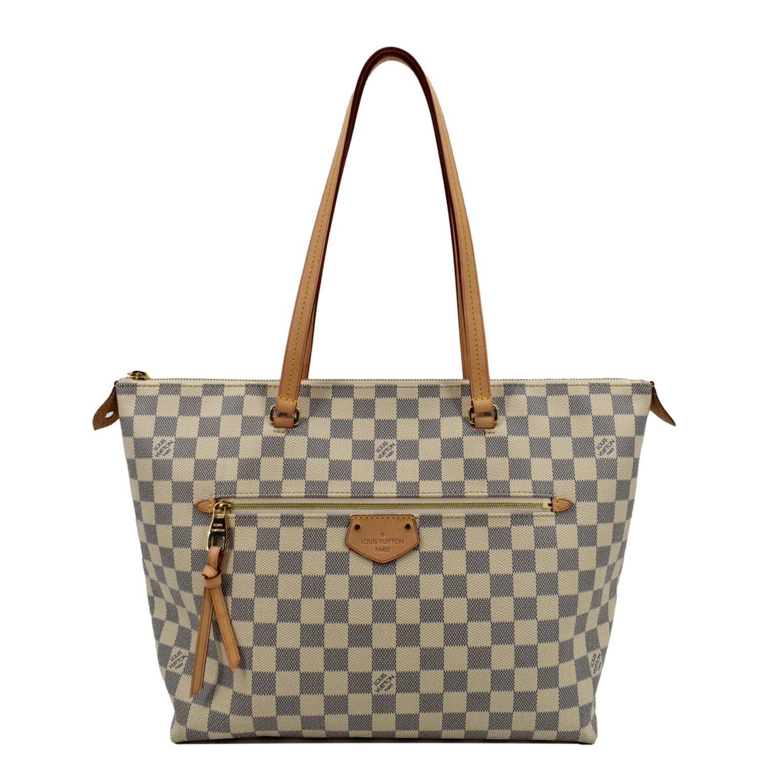 LOUIS VUITTON Iena MM Damier Azur Shoulder Bag White