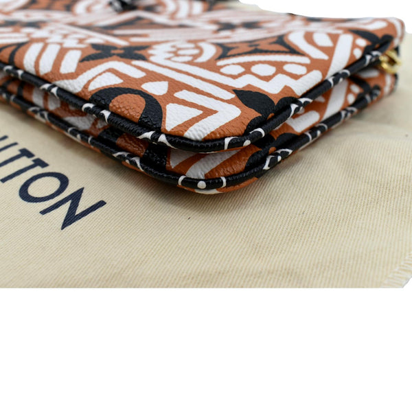 Louis Vuitton Double Zip Pochette Crafty Monogram Bag - Bottom Right