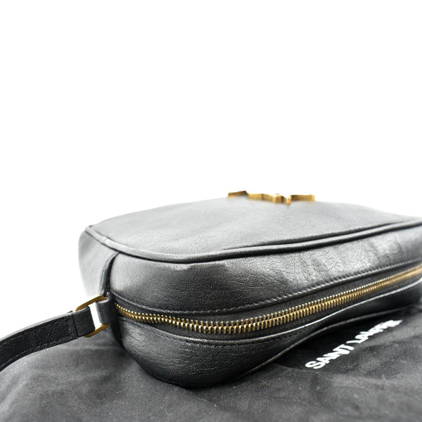 YVES SAINT LAURENT Leather Camera Crossbody Bag Black