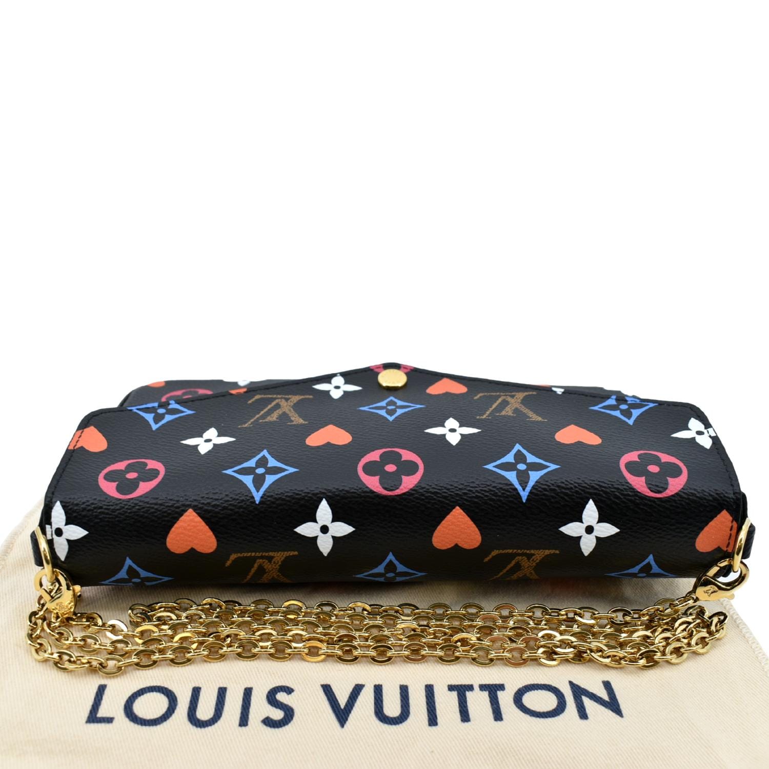 Louis Vuitton Black Multicolor Monogram Canvas Game On Pochette