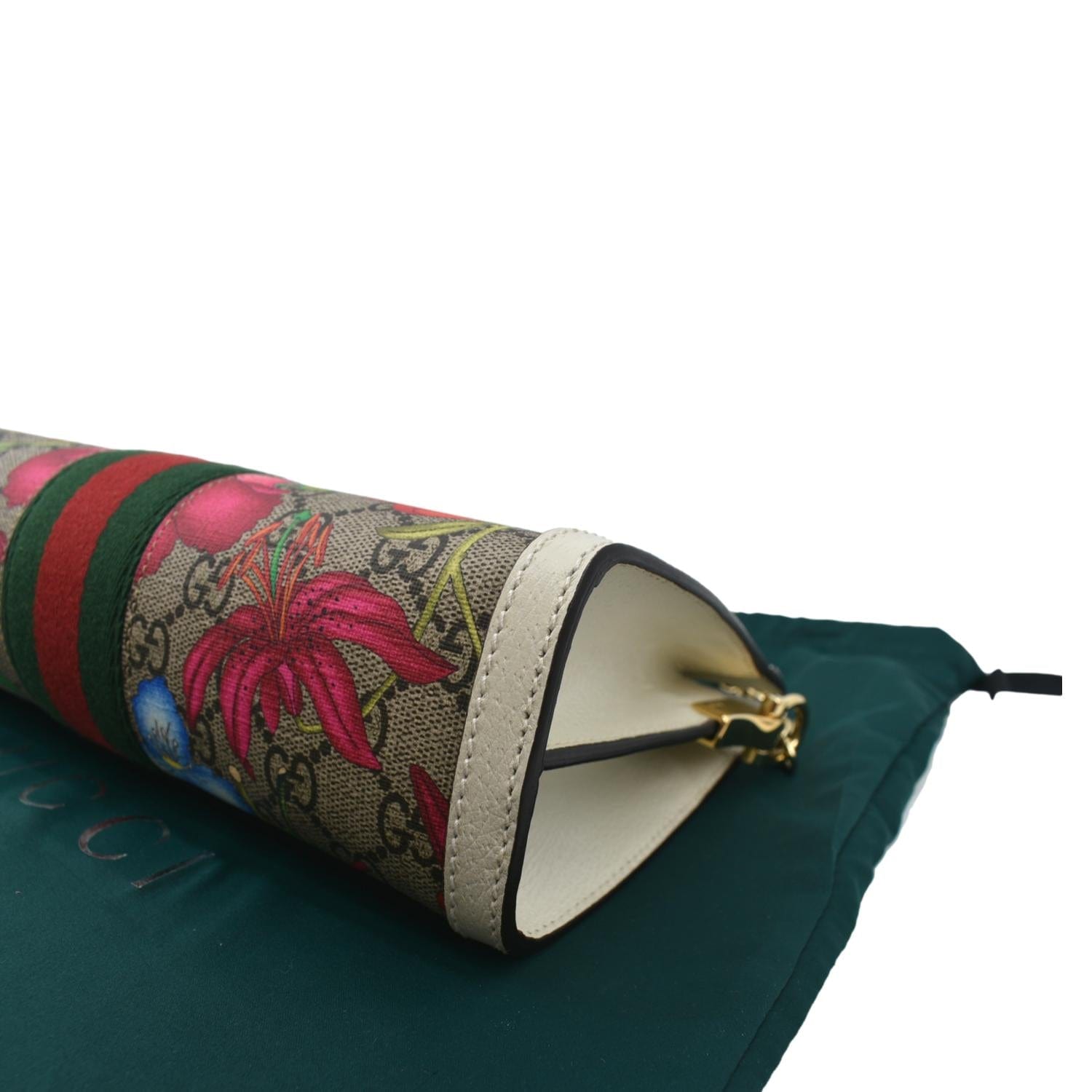 Gucci Ophidia Flora GG Supreme Canvas Shoulder Bag