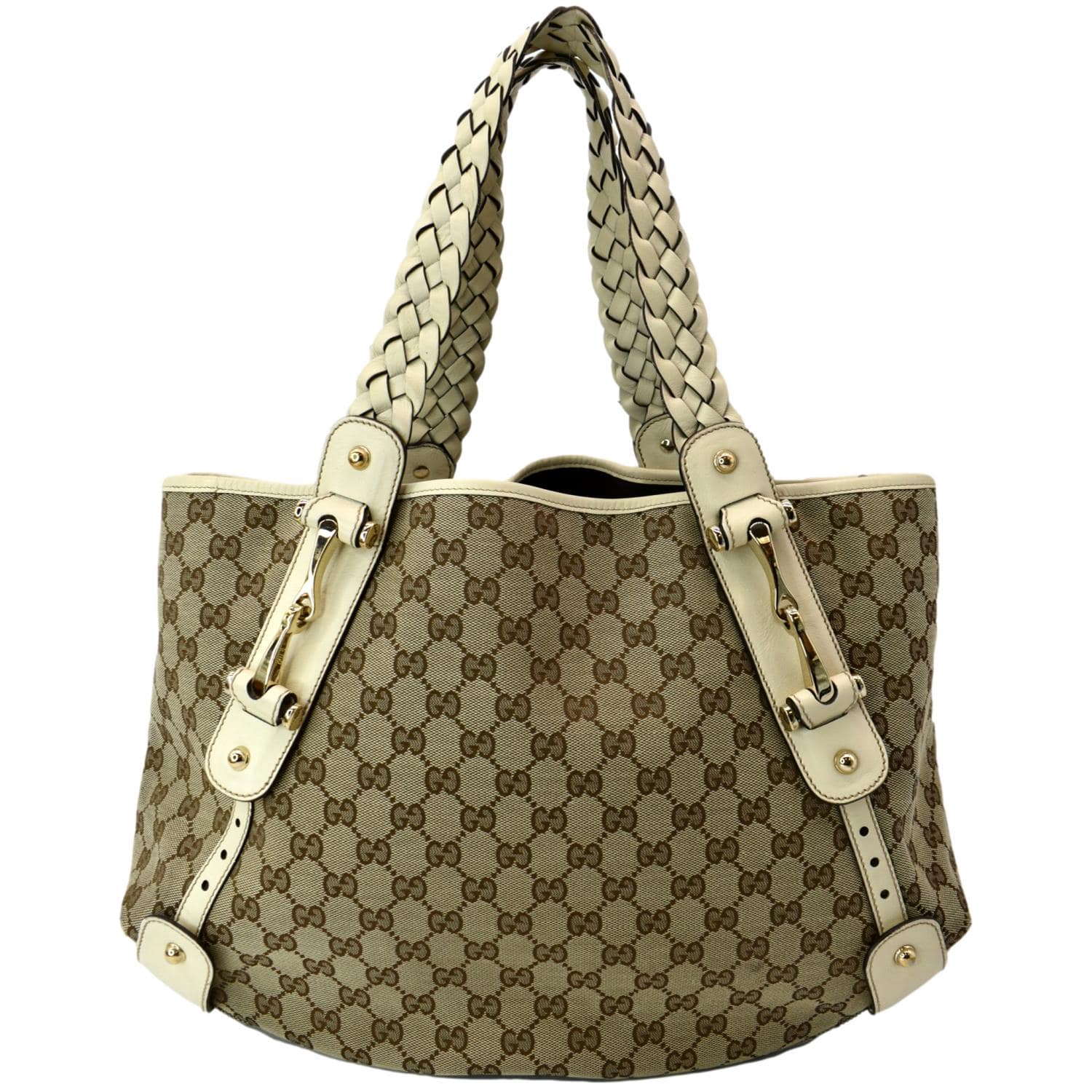 GUCCI Pelham Medium GG Canvas Hobo Bag Beige 137621