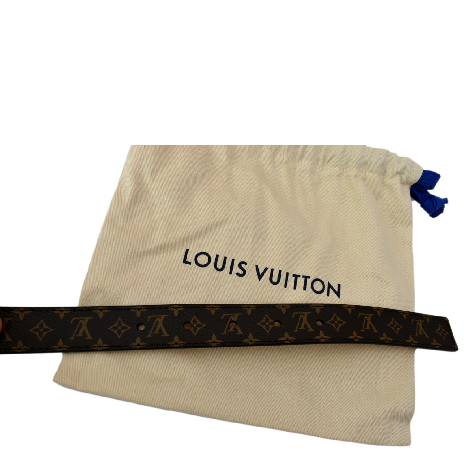 Louis Vuitton Mini Monogram Belt 25 mm, Brown, 85