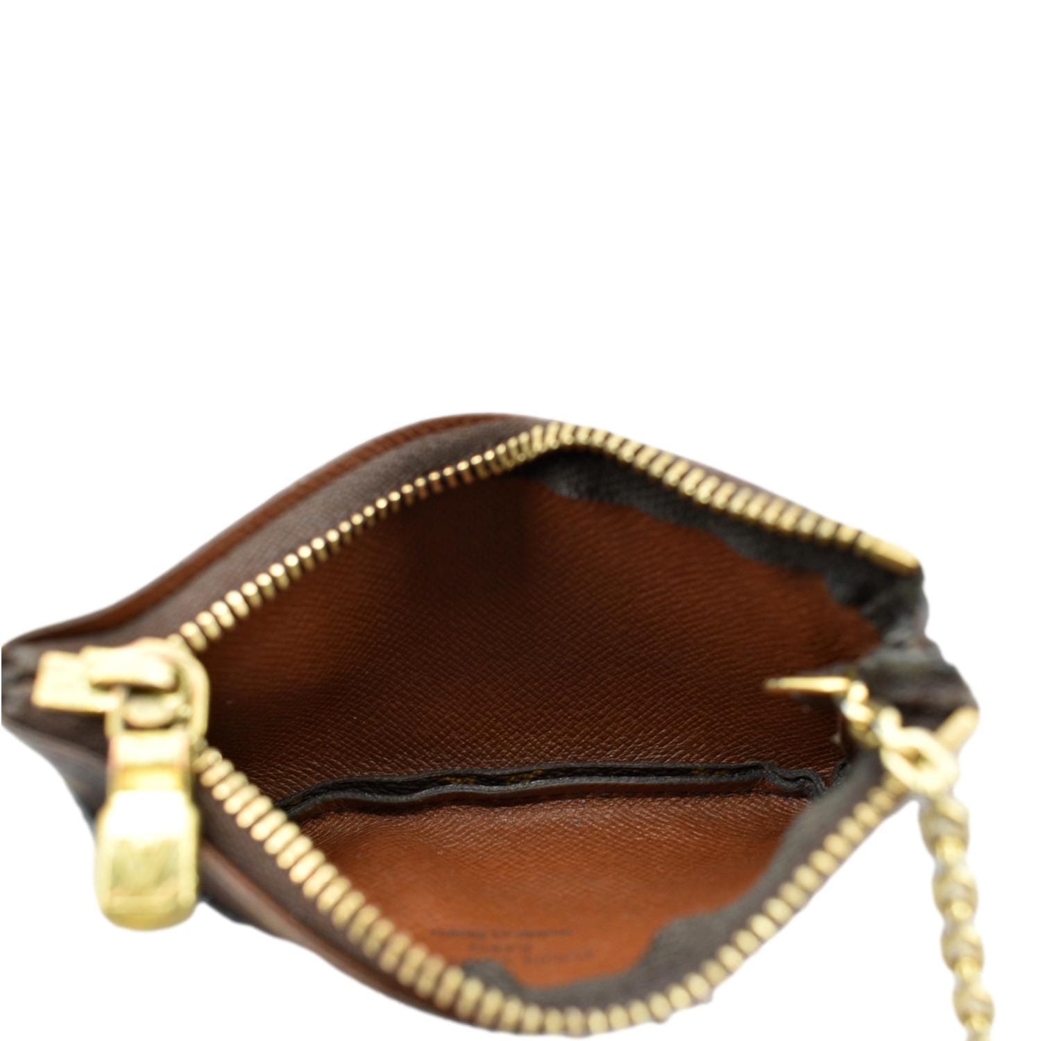 Key pouch leather small bag Louis Vuitton Brown in Leather - 29542433