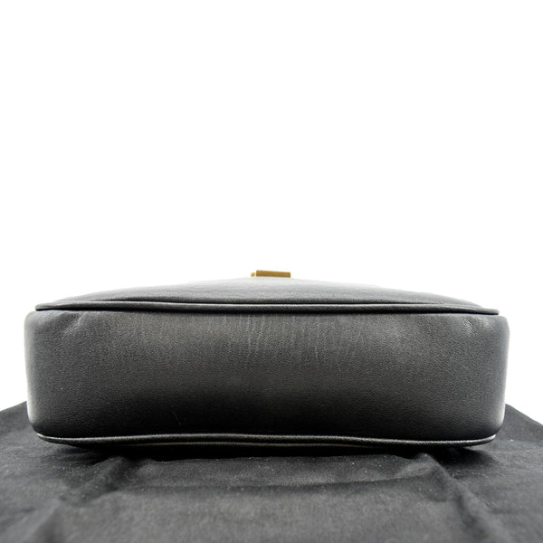 YVES SAINT LAURENT Leather Camera Crossbody Bag Black