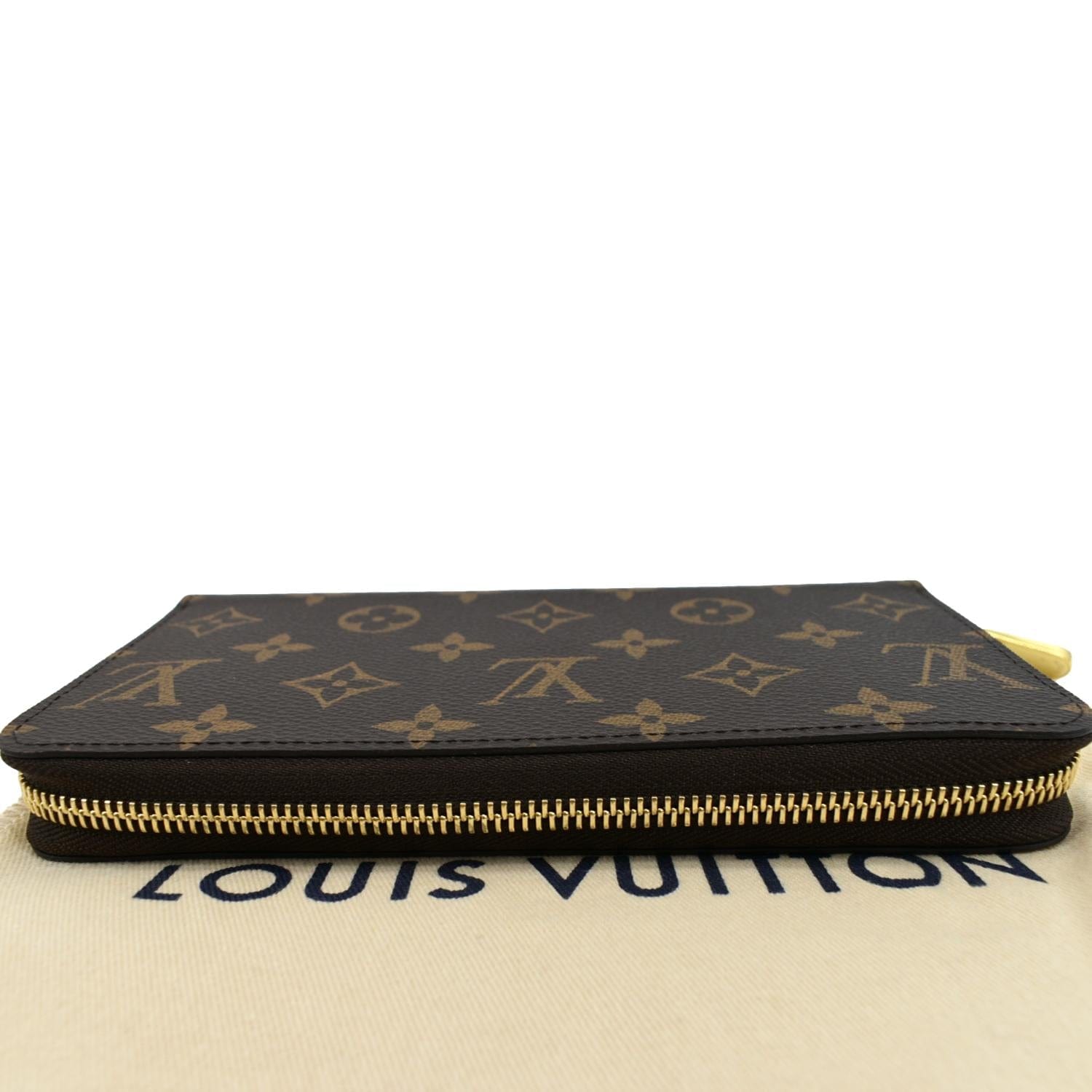 Louis Vuitton Monogram Canvas Zippy Wallet Brown