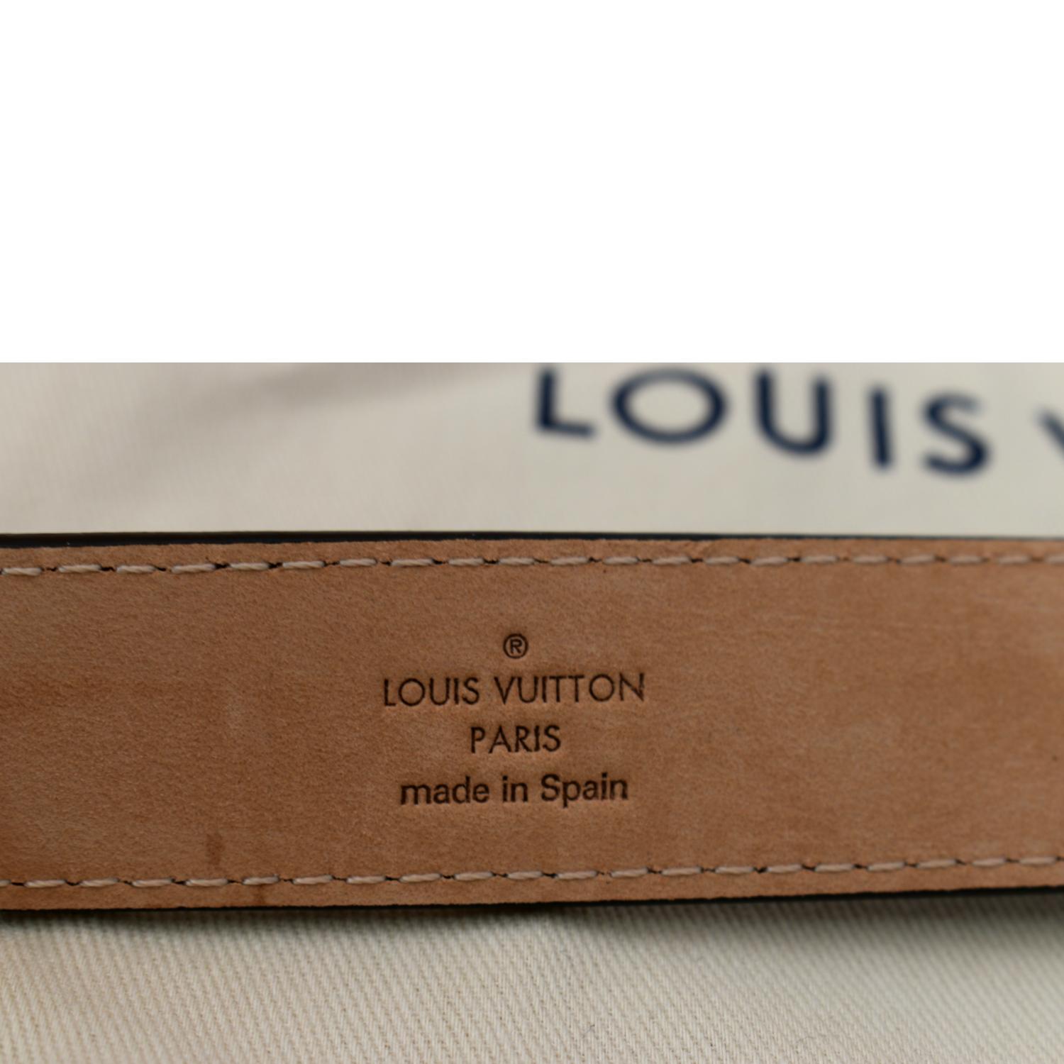 LOUIS VUITTON Mini 25MM Monogram Canvas Belt Brown
