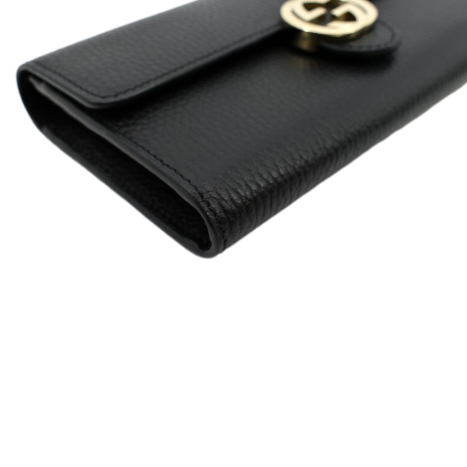 Leather wallet Gucci Black in Leather - 31228058