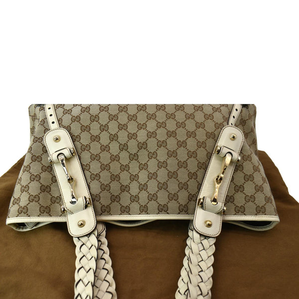 GUCCI Pelham Medium GG Canvas Hobo Bag Beige 137621