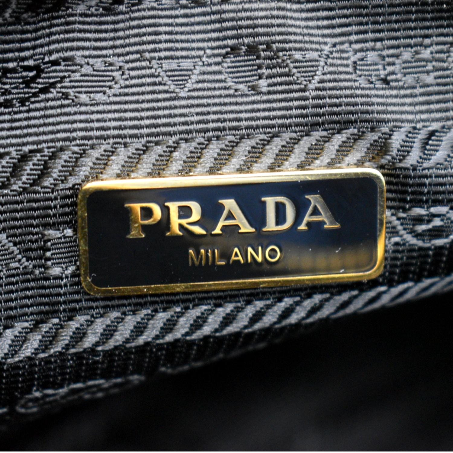 Sold at Auction: Prada Saffiano Leather Shoulder Bag Color Black/Nero
