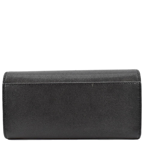 BURBERRY TB Continental Leather Wallet Black