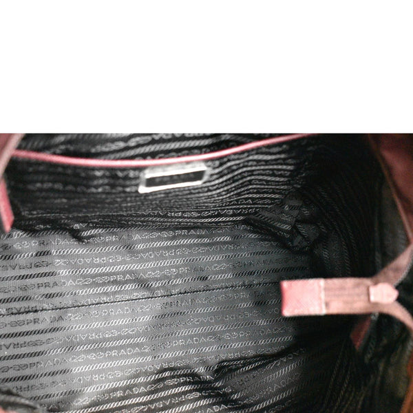 PRADA Medium Nylon Tote Bag Maroon