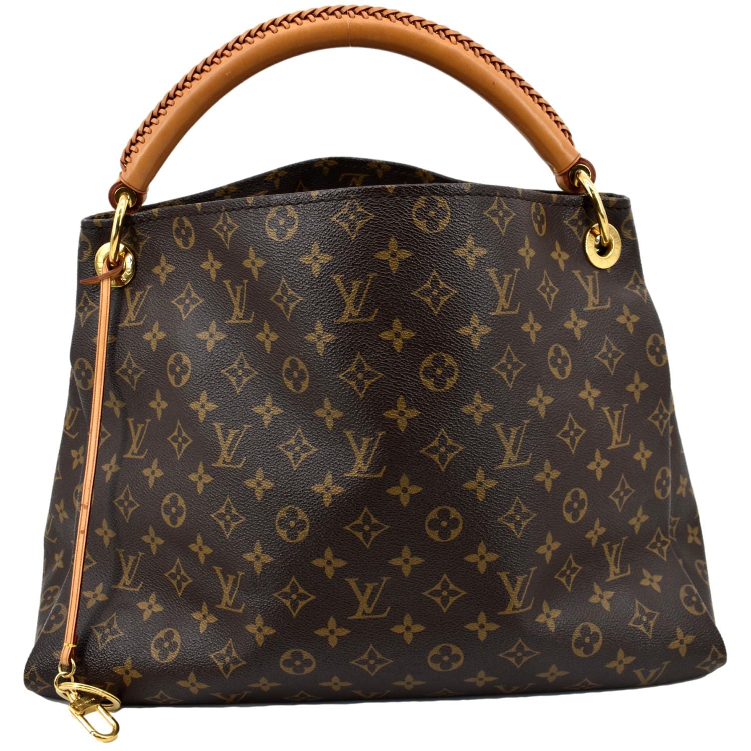 LOUIS VUITTON Artsy MM Monogram Canvas Hobo Bag Brown