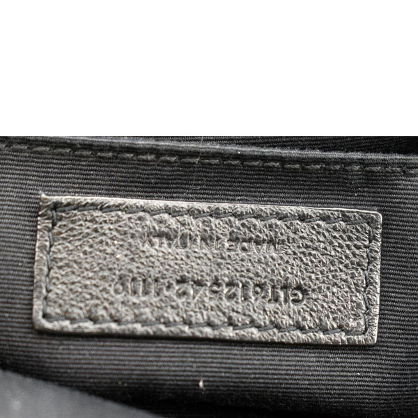 YVES SAINT LAURENT Leather Camera Crossbody Bag Black