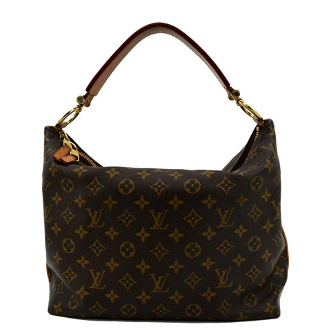 LOUIS VUITTON Sully PM Monogram Canvas Shoulder Bag Brown