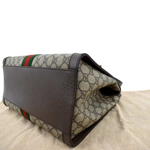 GUCCI Ophidia Medium GG Supreme Tote Shoulder Bag Beige 524537