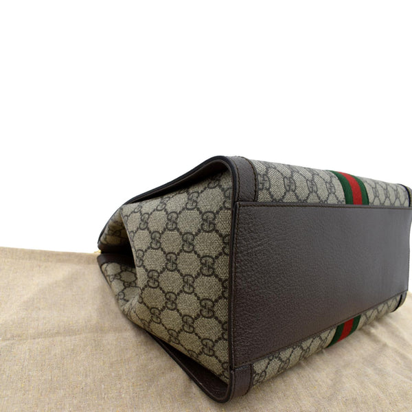 GUCCI Ophidia Medium GG Supreme Tote Shoulder Bag Beige 524537