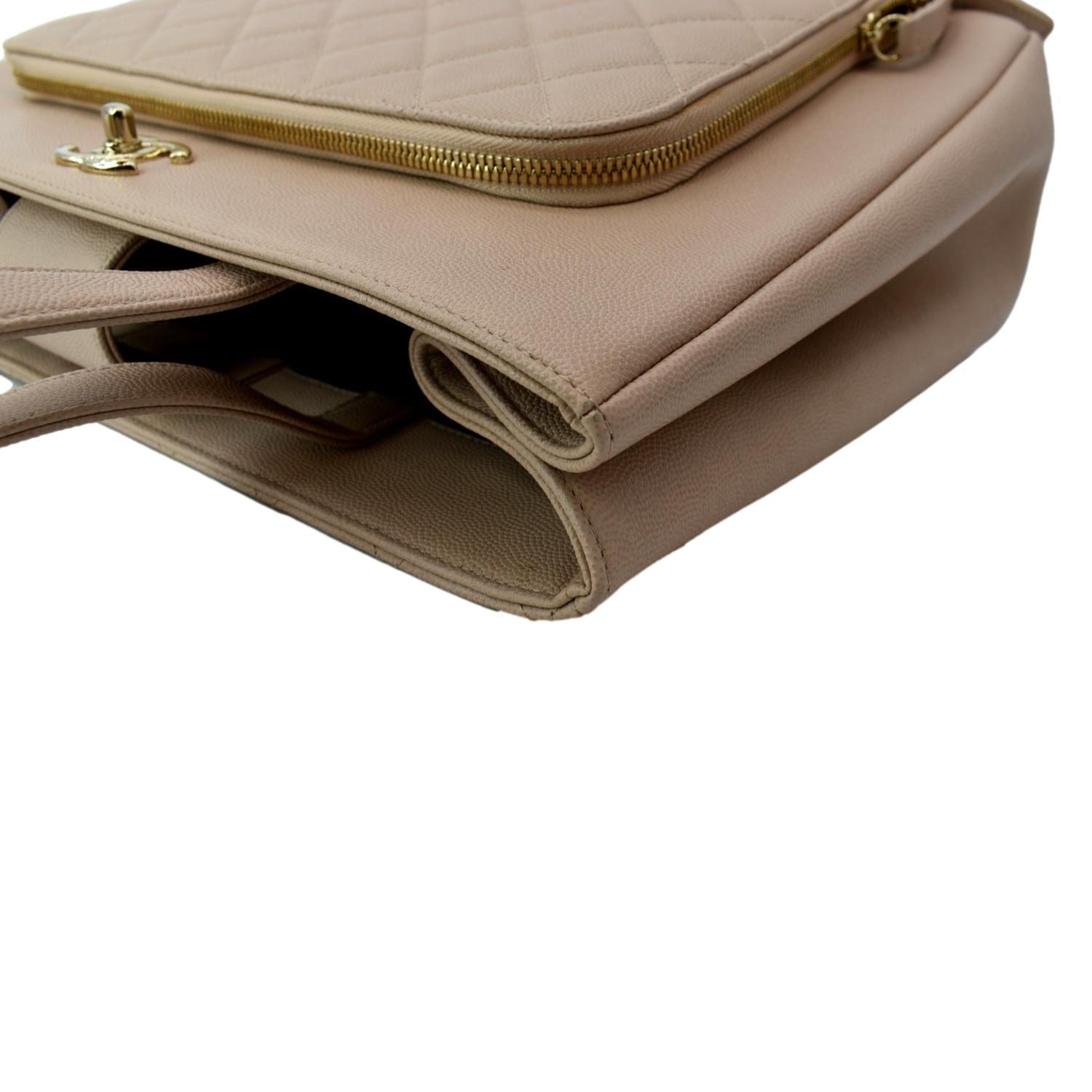 Chanel Business Affinity Tote Bag Beige Leather ref.952209 - Joli