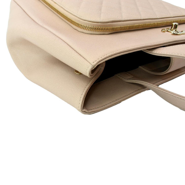 CHANEL Business Affinity Large Leather Shopping Tote Beige  - Hot Deals