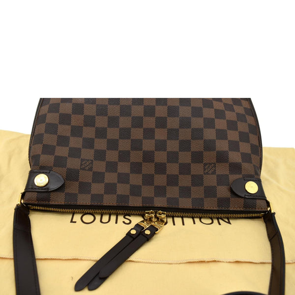 Louis Vuitton Duomo Damier Ebene Crossbody Bag Brown - Top