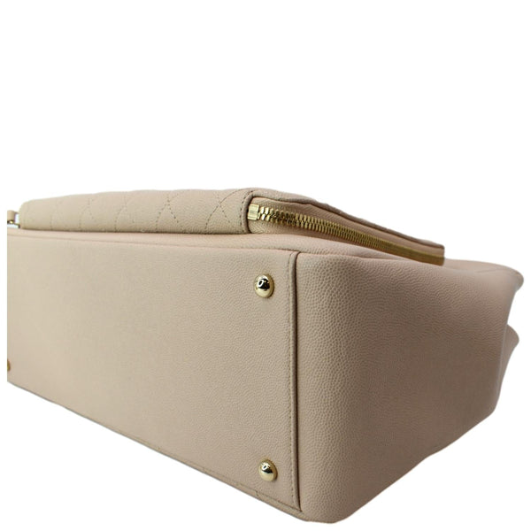 CHANEL Business Affinity Large Leather Shopping Tote Beige  - Hot Deals