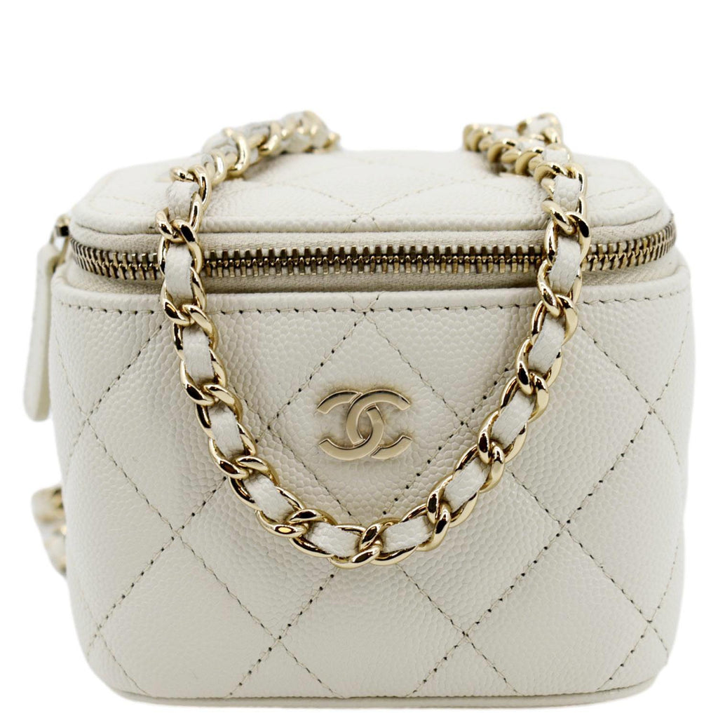 Vanity leather handbag Chanel White in Leather - 25358020