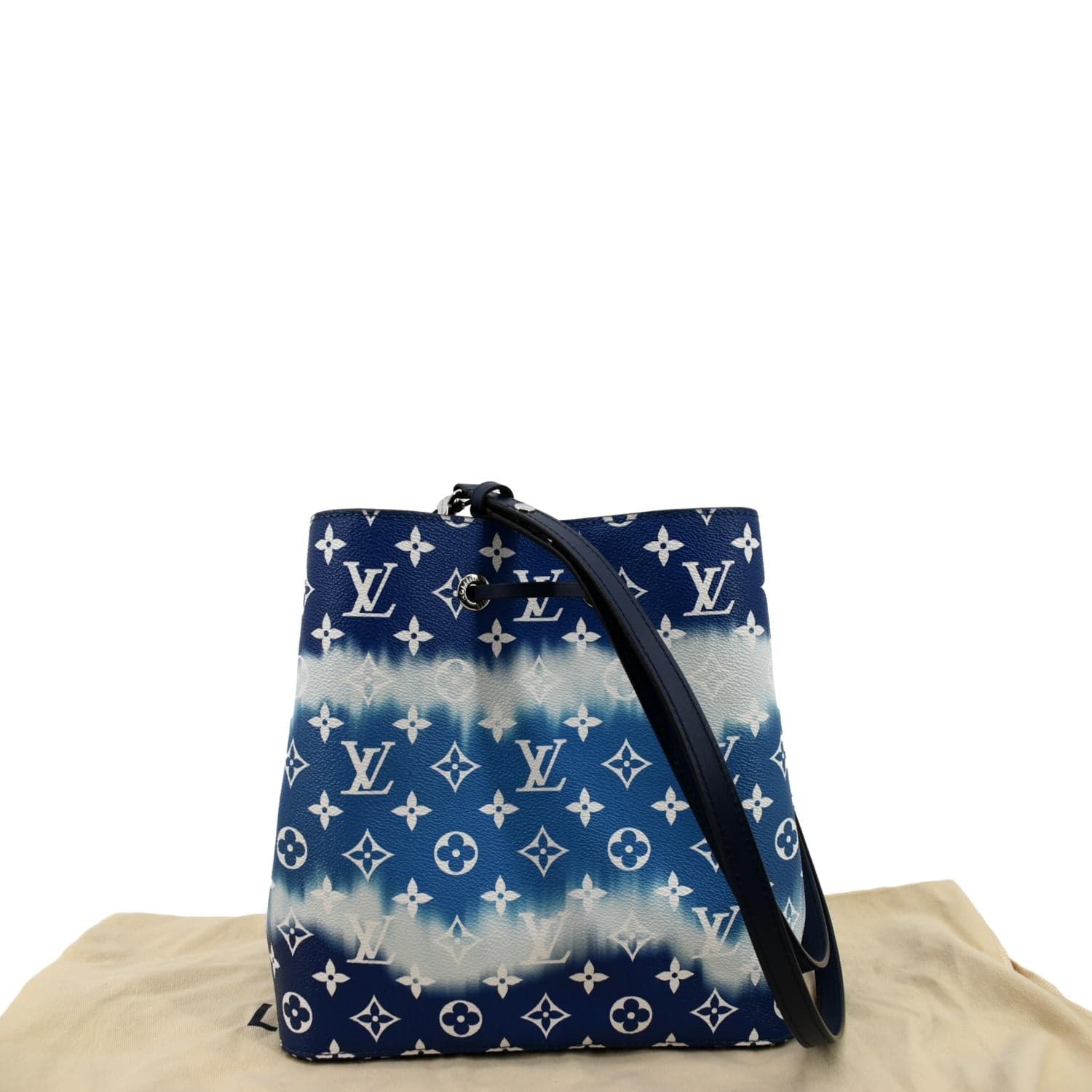 Louis Vuitton Neo Noe Bucket Bag Monogram LV Escale Blue White