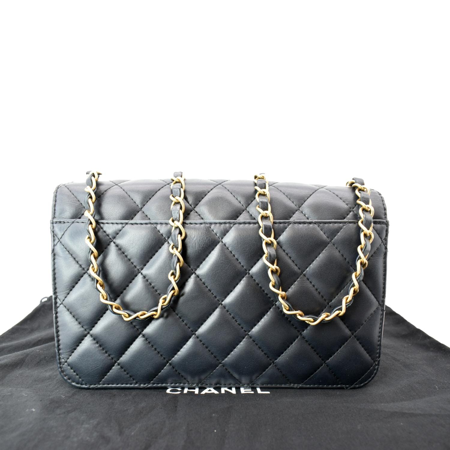 chanel lambskin quilted backpack purse