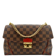 Louis Vuitton Caissa Chain Damier Ebene Shoulder Bag - Front