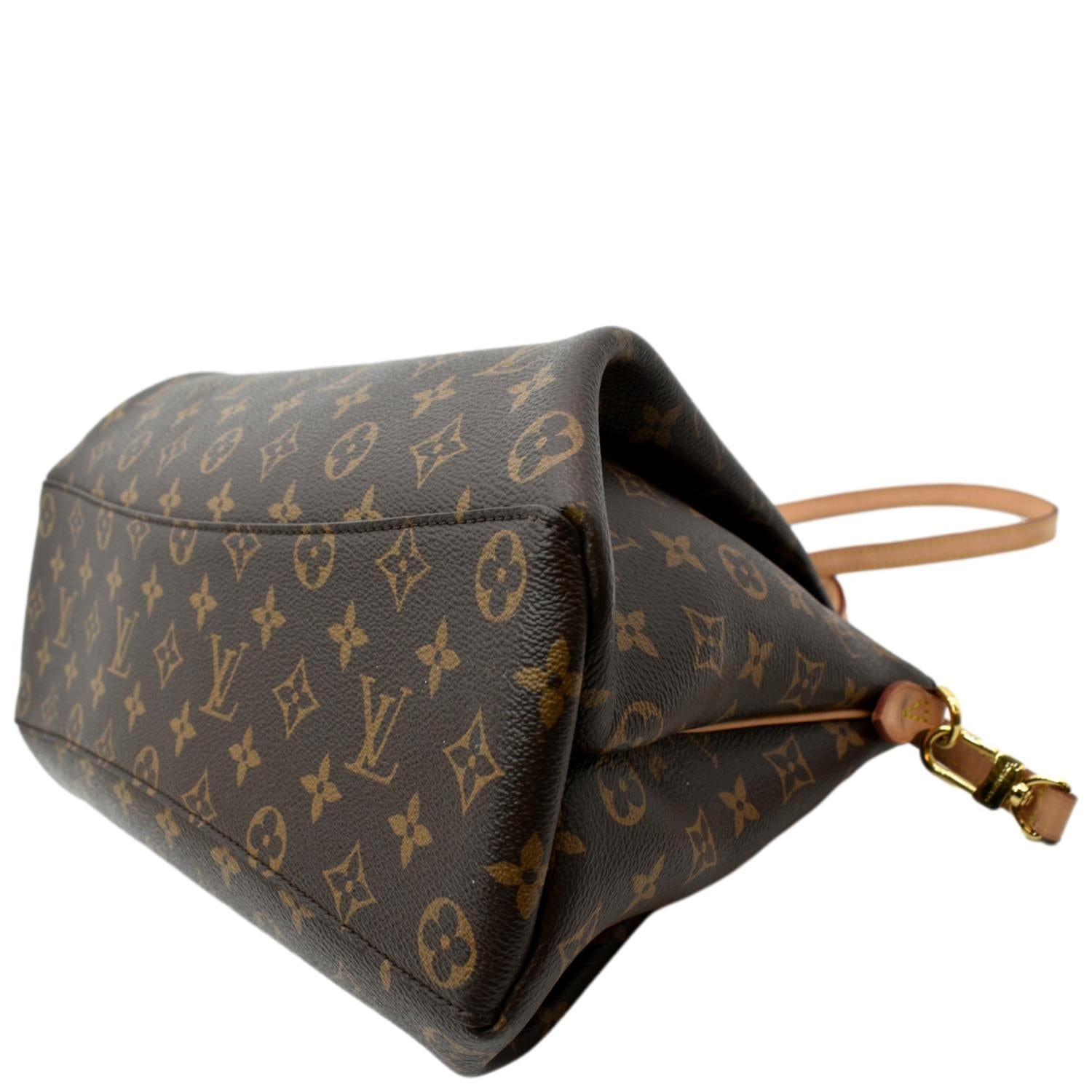 LOUIS VUITTON Women Rivoli PM Monogram Canvas Shoulder Bag Brown