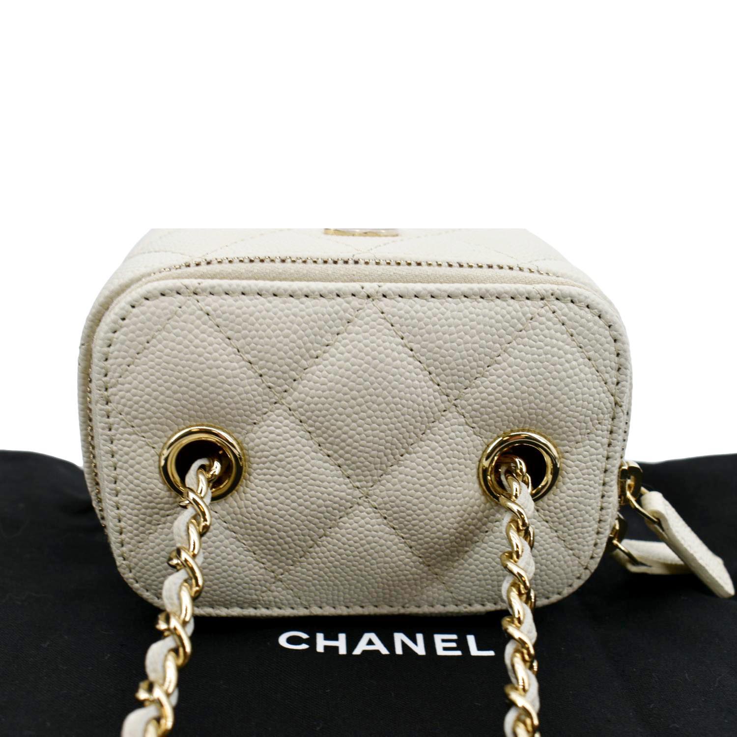 chanel mini white case