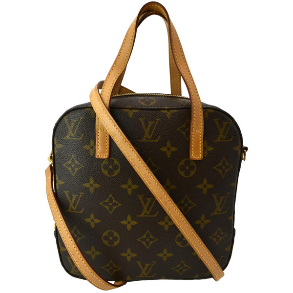 LOUIS VUITTON Spontini Monogram Canvas Shoulder Bag Brown