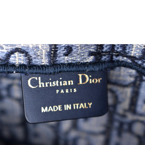 Christian Dior Saddle Oblique Canvas Belt Bag Navy Blue - Made In Italy