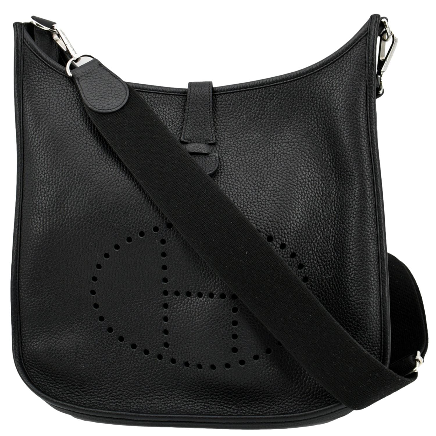 Hermes Evelyne GM Taurillon Clemence Crossbody Bag - Front