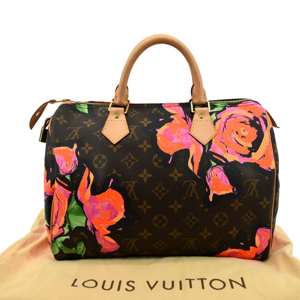Louis Vuitton Roses Speedy 30 Monogram Satchel Bag - Product