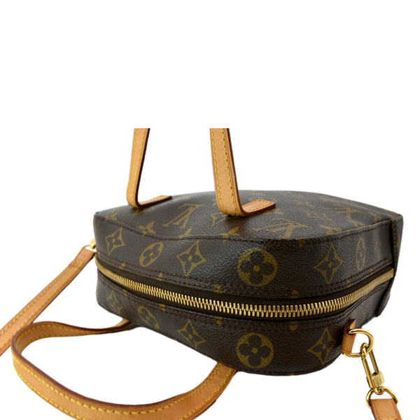 LOUIS VUITTON Spontini Monogram Canvas Shoulder Bag Brown