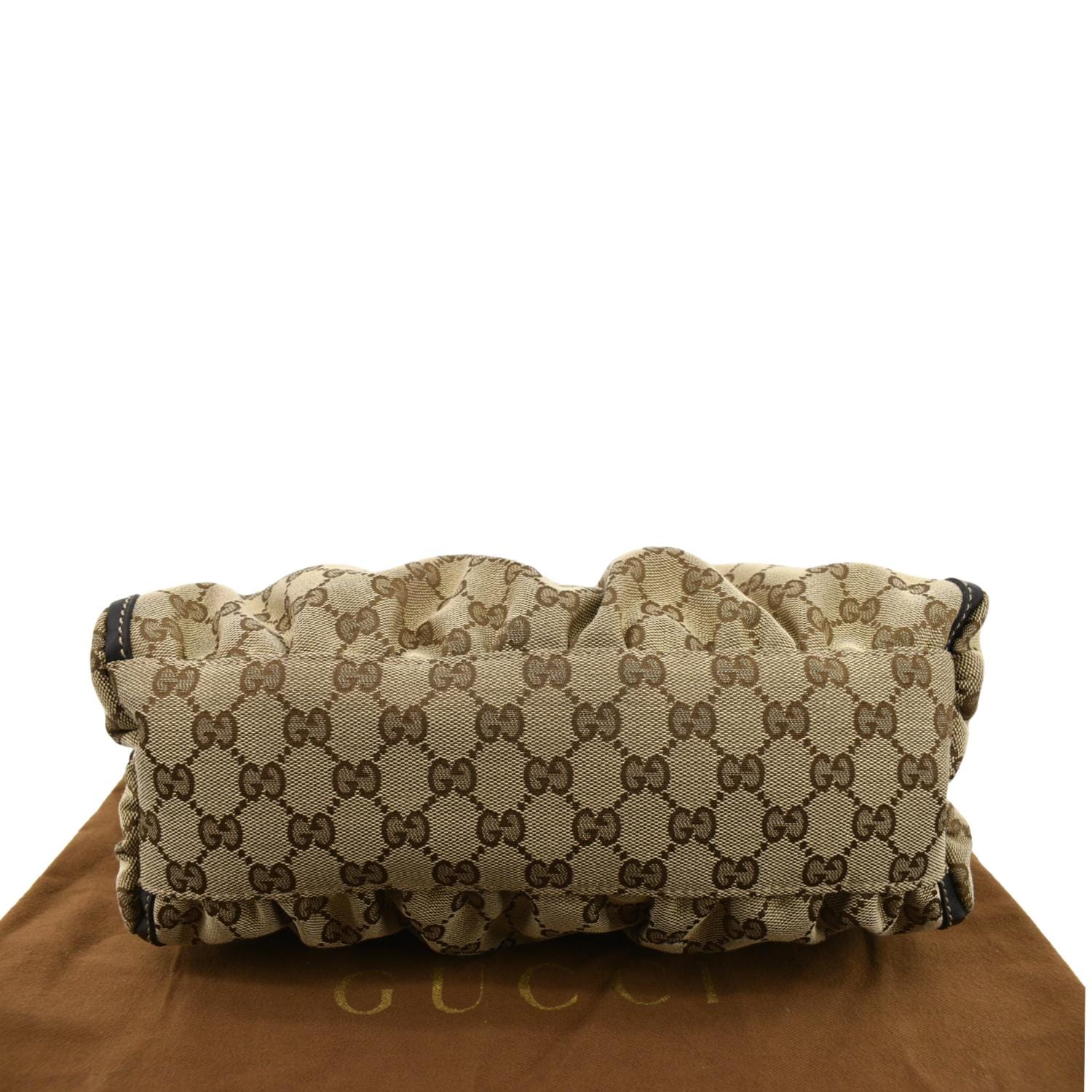 Gucci GG柄 ハンドバッグ Dリング ブラウン GUCCI D Ring Monogram Hobo Bag Brown 190525