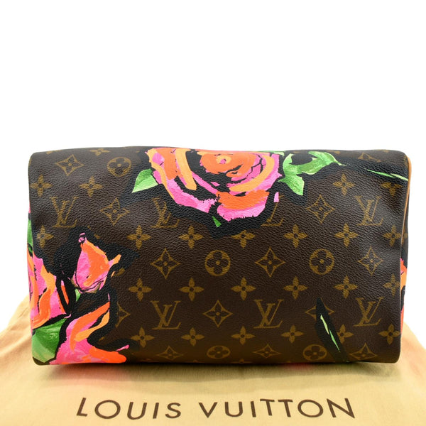 Louis Vuitton Roses Speedy 30 Monogram Satchel Bag - Bottom