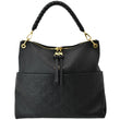 LOUIS VUITTON Maida Monogram Empreinte Leather Hobo Bag Black