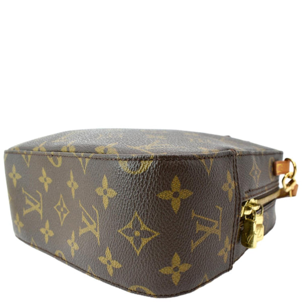 LOUIS VUITTON Spontini Monogram Canvas Shoulder Bag Brown
