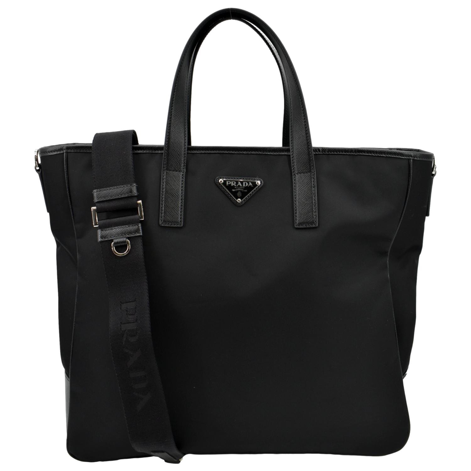 PRADA Re-nylon Core Tote Bag Black