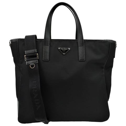 PRADA Re-nylon Core Tote Bag Black