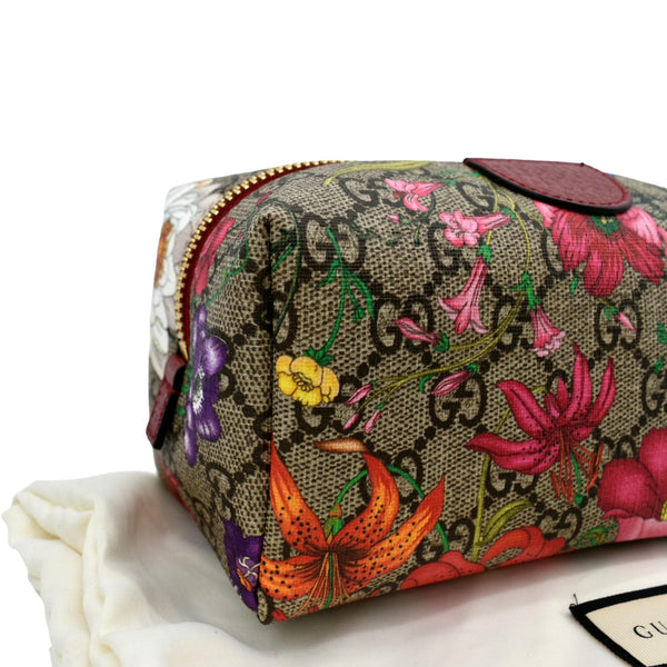 Gucci Ophidia Floral GG Supreme Monogram Cosmetic Case - Right Side